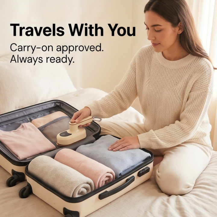 Steamly™ Portable Rotating Steam Iron for Travel
