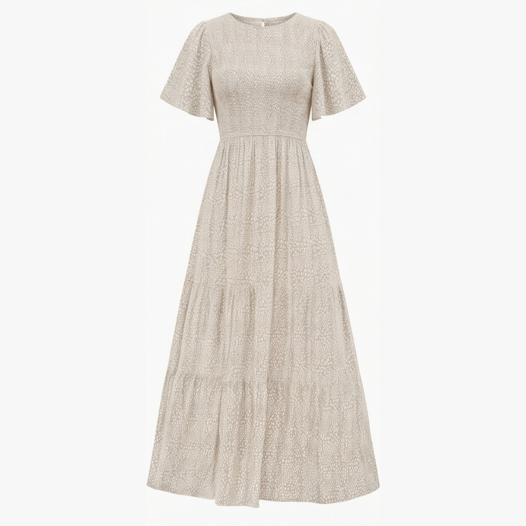 Florenza™ – Smocked Floral Maxi Dress for Spring