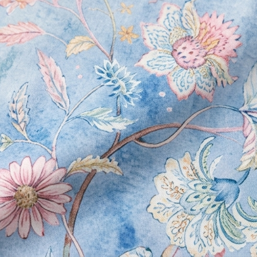 Florenza™ – Watercolor Floral V-Neck Blouse