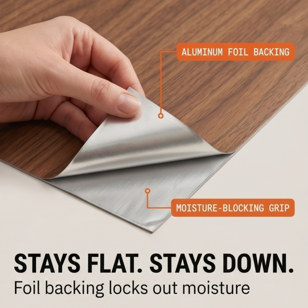Plankly™ – Waterproof Wood-Grain Floor Roll
