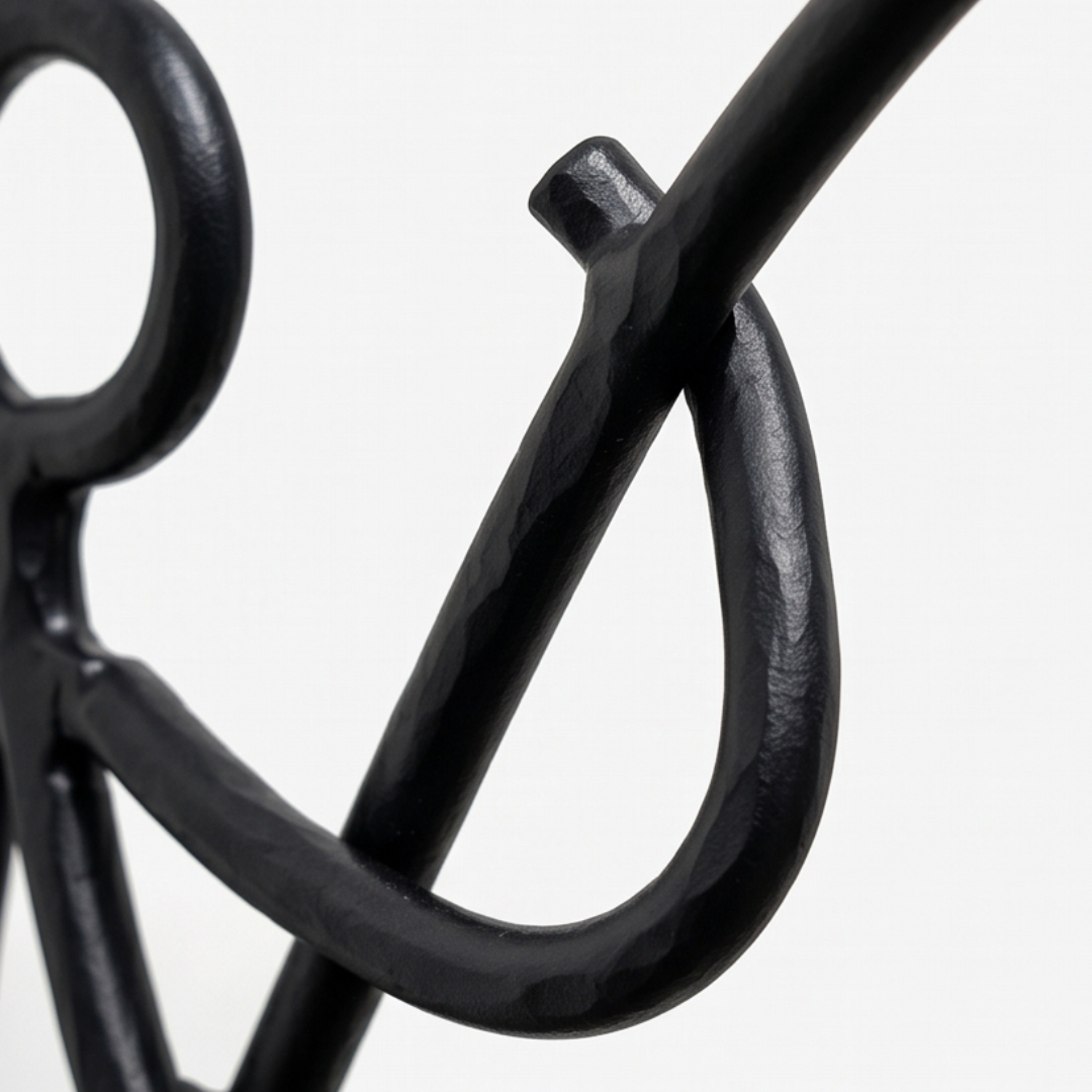 Ironley™ Hand-Forged Iron Fisherman Garden Bracket