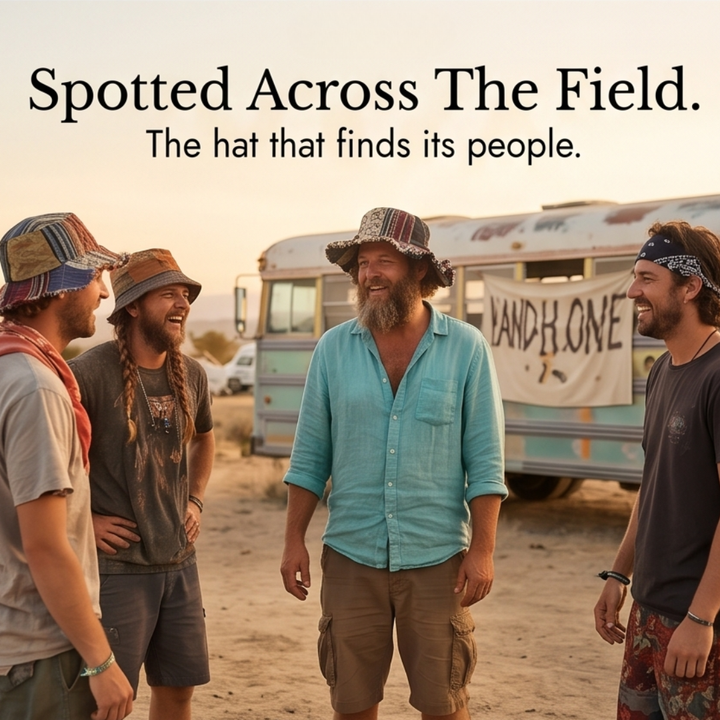 Wandari™ – Patchwork Mushroom Bucket Hat with Hidden Pocket