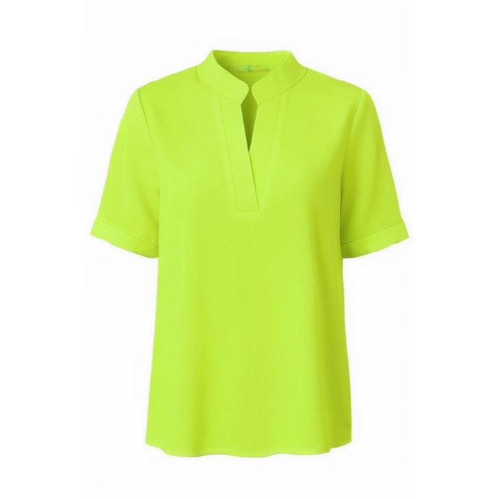 Lunavia™ – Notch V-Neck Blouse for Effortless Style