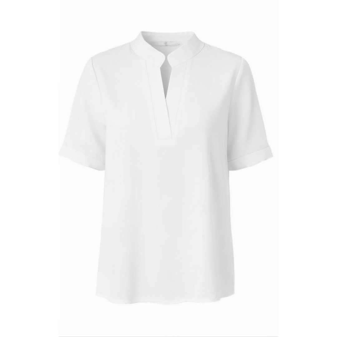 Lunavia™ – Notch V-Neck Blouse for Effortless Style