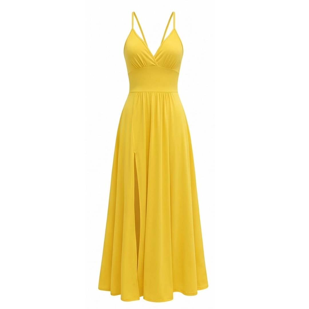 Florenza™ – Flowing V-Neck Maxi Dress