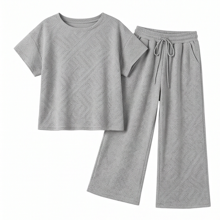 Lunavia™ – Textured Knit 2-Piece Lounge Set for Real Curves