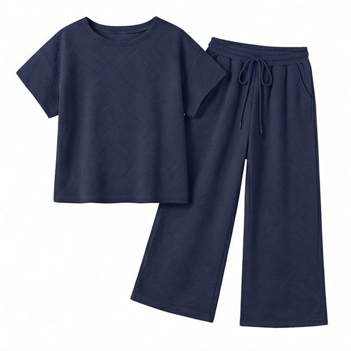 Lunavia™ – Textured Knit 2-Piece Lounge Set for Real Curves