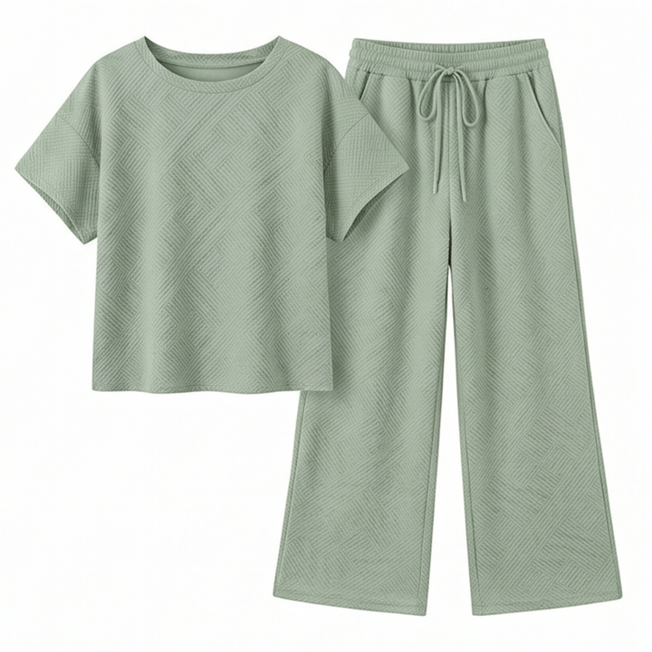Lunavia™ – Textured Knit 2-Piece Lounge Set for Real Curves