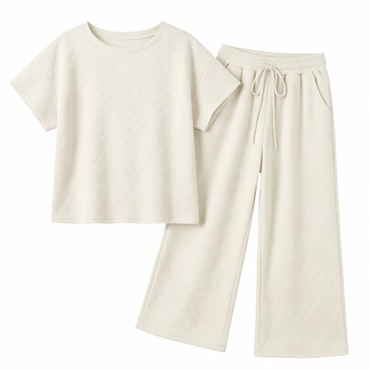 Lunavia™ – Textured Knit 2-Piece Lounge Set for Real Curves