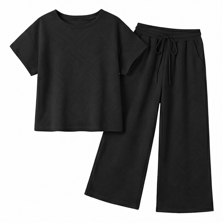 Lunavia™ – Textured Knit 2-Piece Lounge Set for Real Curves