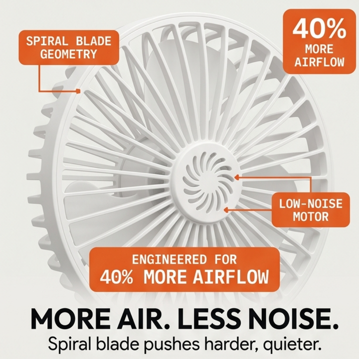 Breezely™ — Plug-In Mini Fan with Flexible Neck