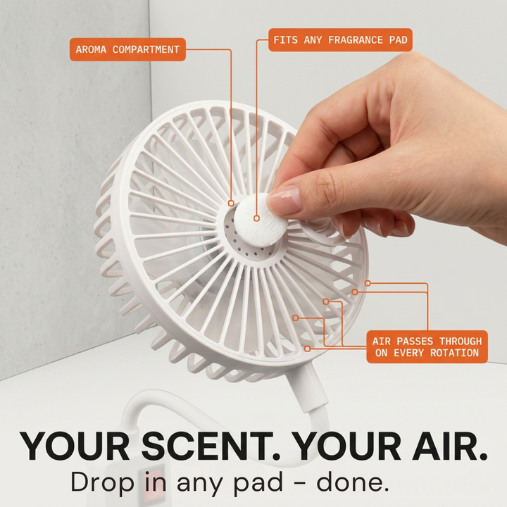 Breezely™ — Plug-In Mini Fan with Flexible Neck