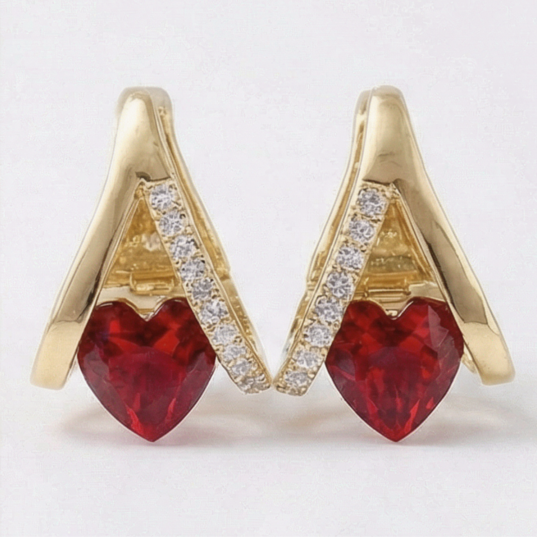 Lunavia™ – V-Frame Heart Earrings