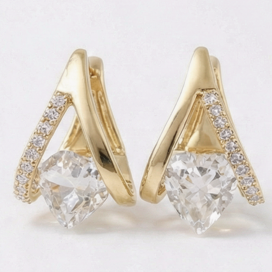 Lunavia™ – V-Frame Heart Earrings