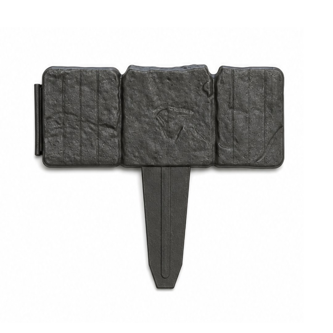StoneCraft™ – Stake-In Faux Stone Garden Border