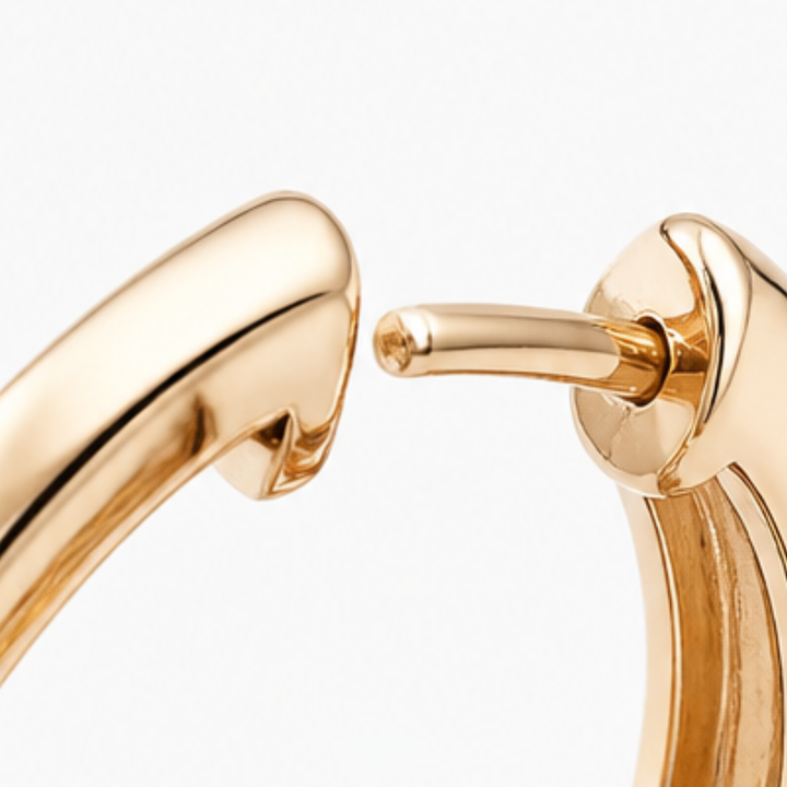 Lumielle™ – Sparkling Rose-Gold Floral Hoops