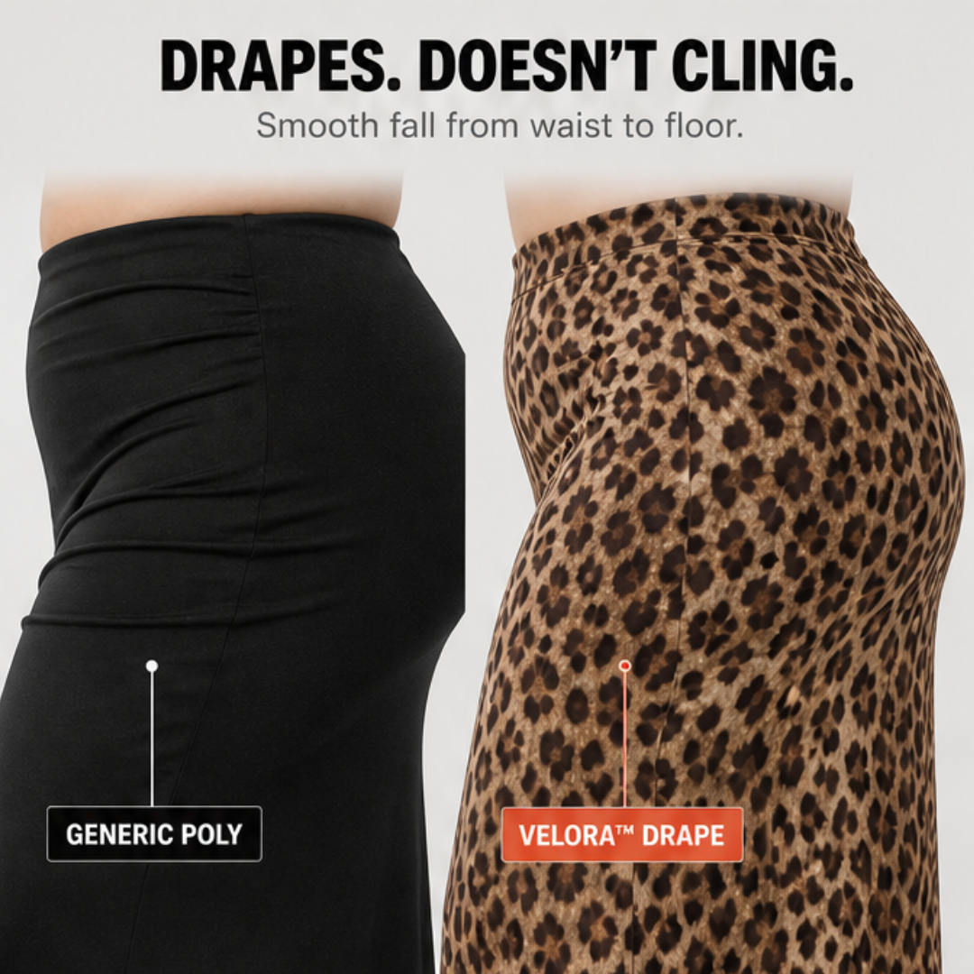 Velora™ – Curvy-Fit Leopard Print Maxi Skirt