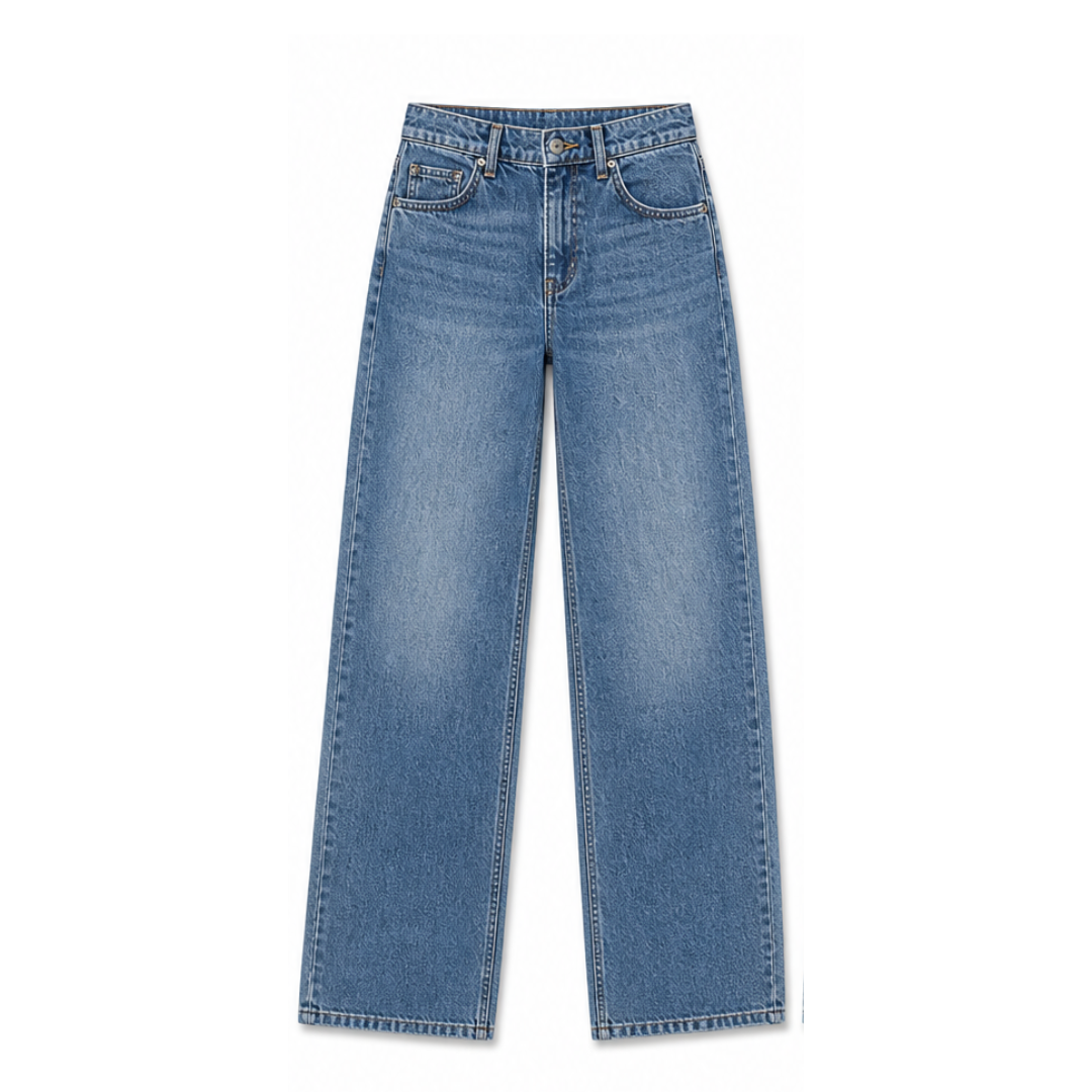 Lunavia™ – Vintage Relaxed-Fit Wide-Leg Jeans