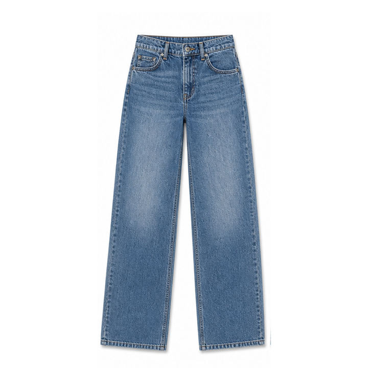 Lunavia™ – Vintage Relaxed-Fit Wide-Leg Jeans