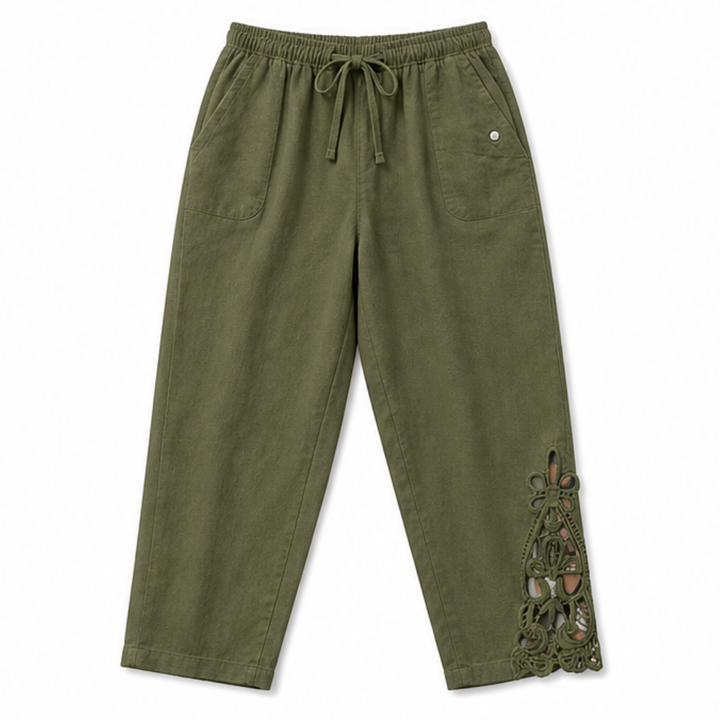 Liora™ – Lace Trim Drawstring Comfort Pants