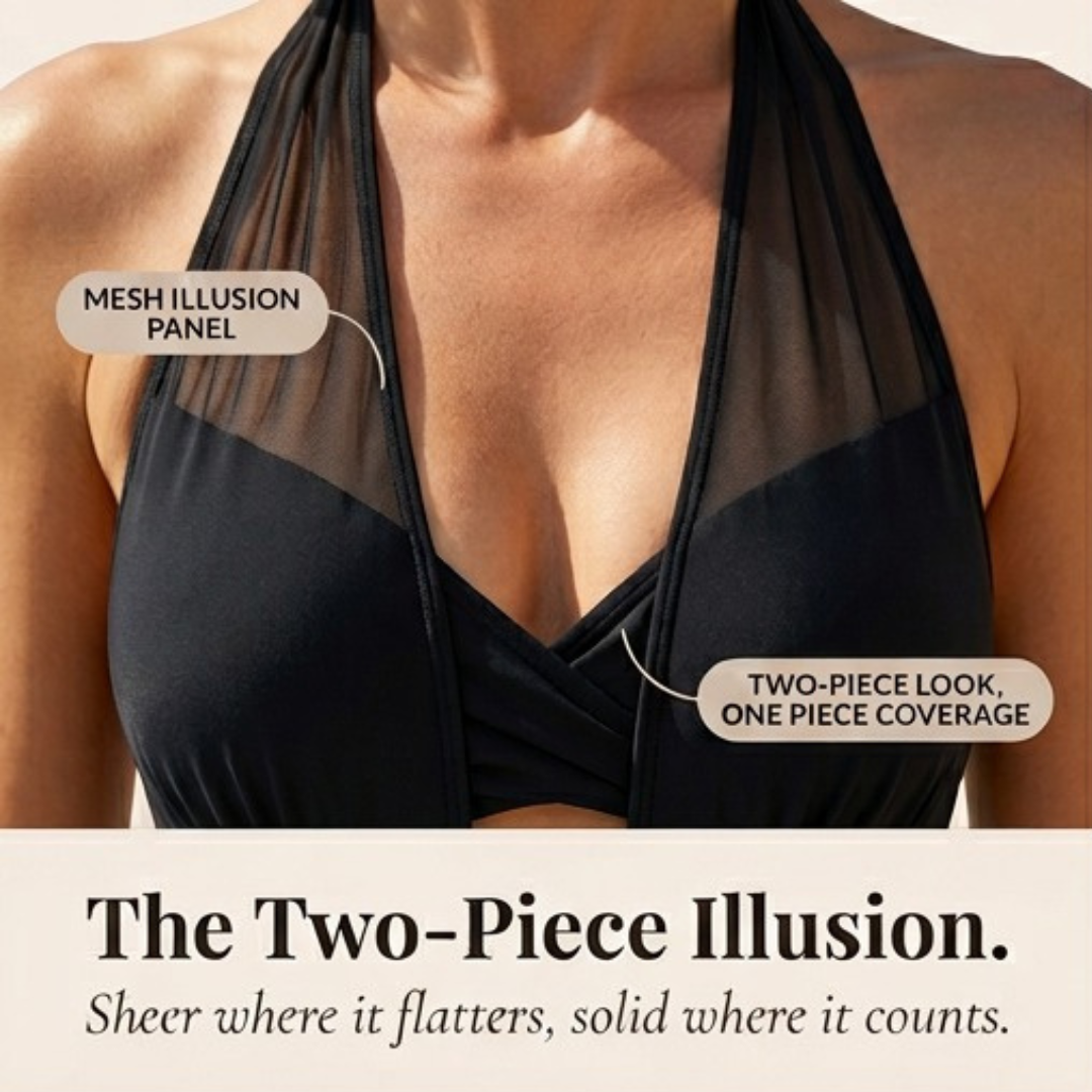 Marella™ – Mesh Illusion Tummy Control Swimsuit