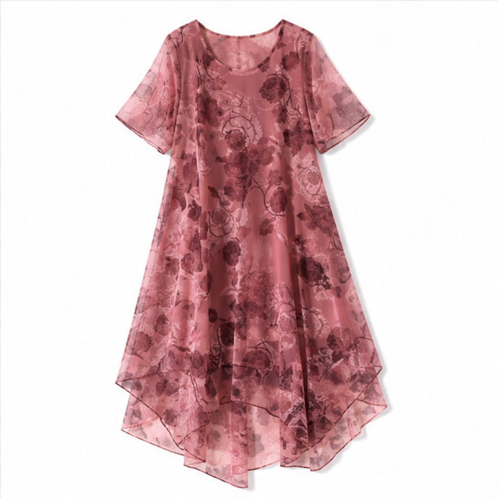 Florenza™ – Layered Chiffon Floral Dress
