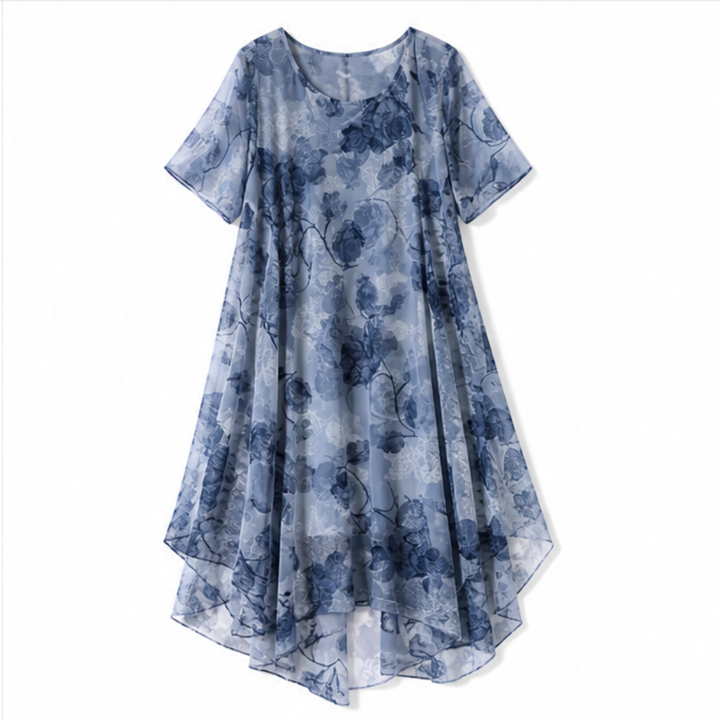 Florenza™ – Layered Chiffon Floral Dress