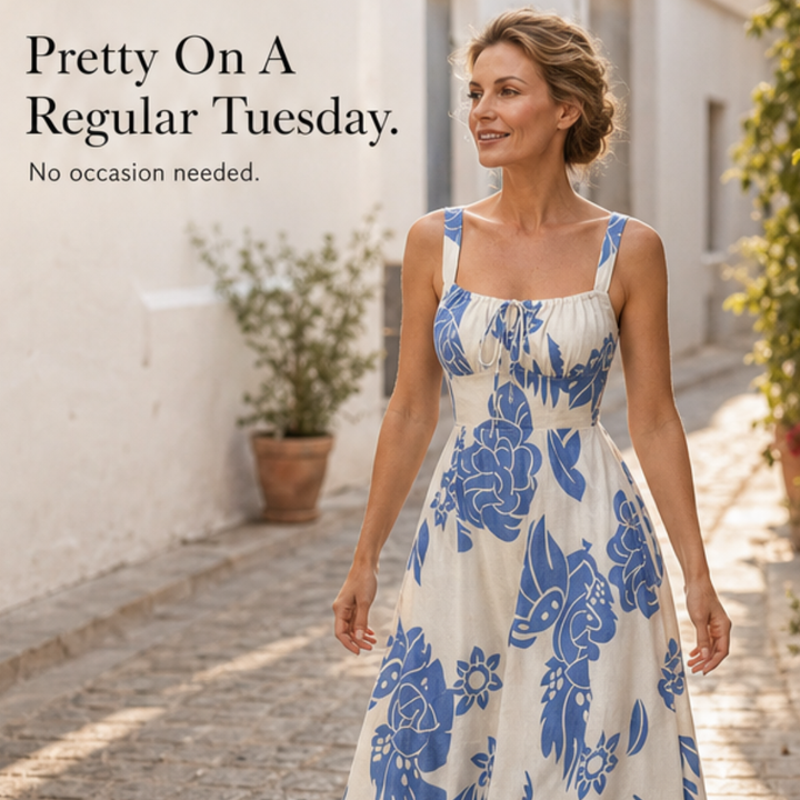 Florenza™ – Floral Midi Summer Dress