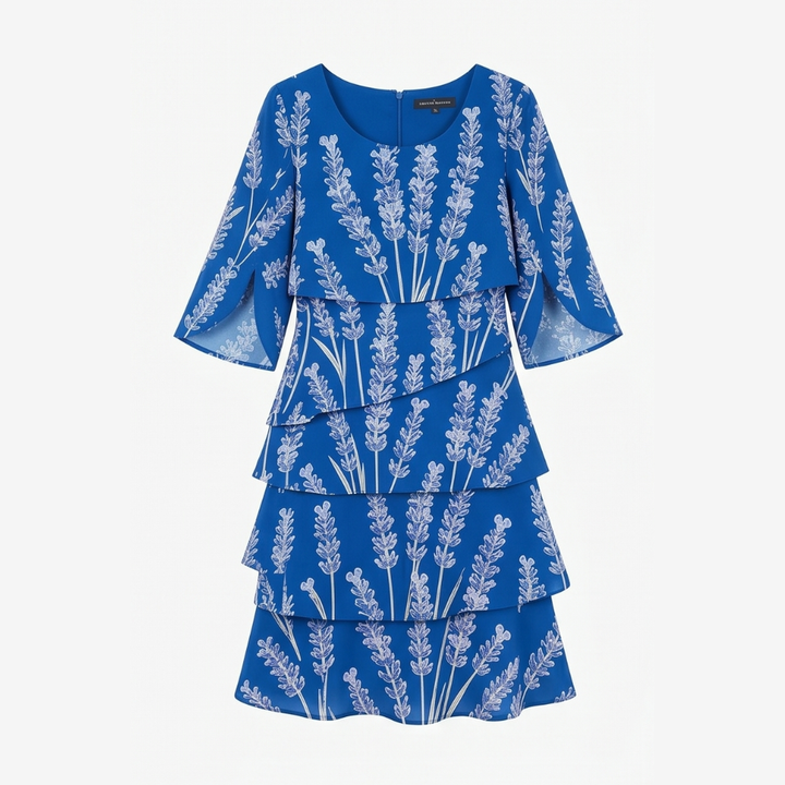 Lumielle™ Tiered Floral Midi Dress for Special Occasions