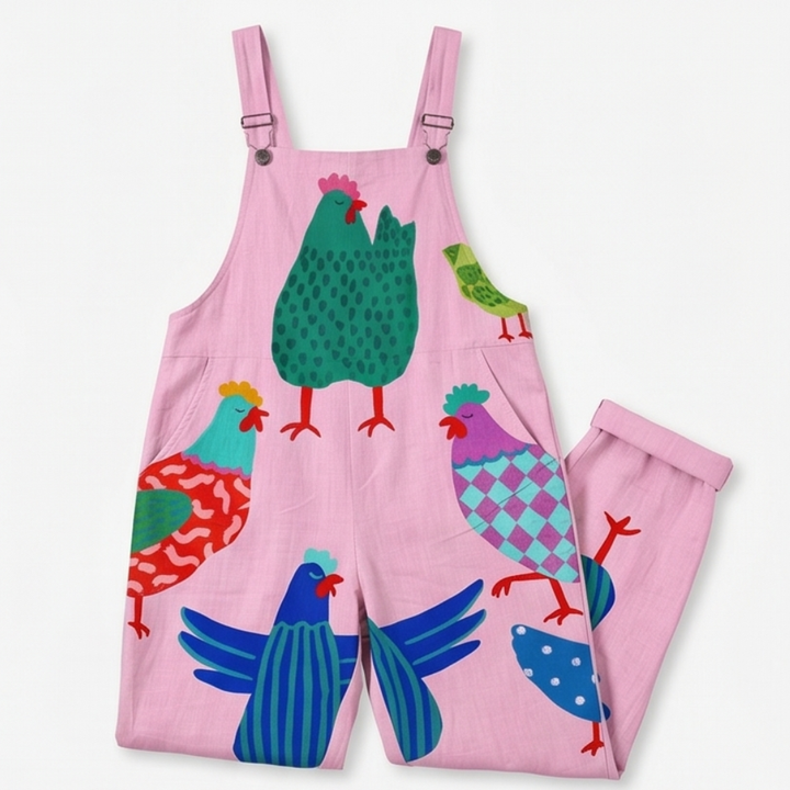QueenBee™ Artisan Print Plus-Size Overall