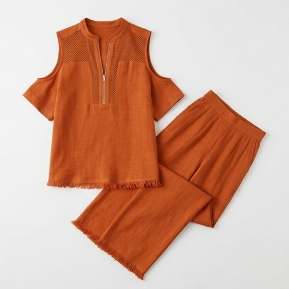 Soléva™ – Crochet Linen Vacation Set