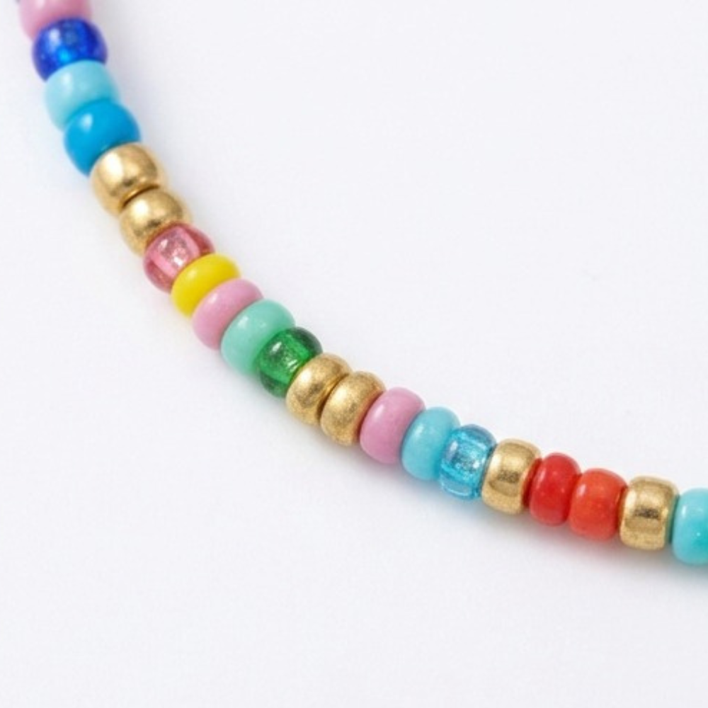 Liora™ Colorful Beaded Initial Necklace