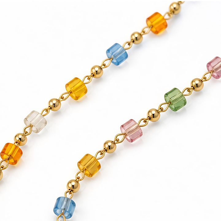Lumora™ – Rainbow Cross Pendant Necklace