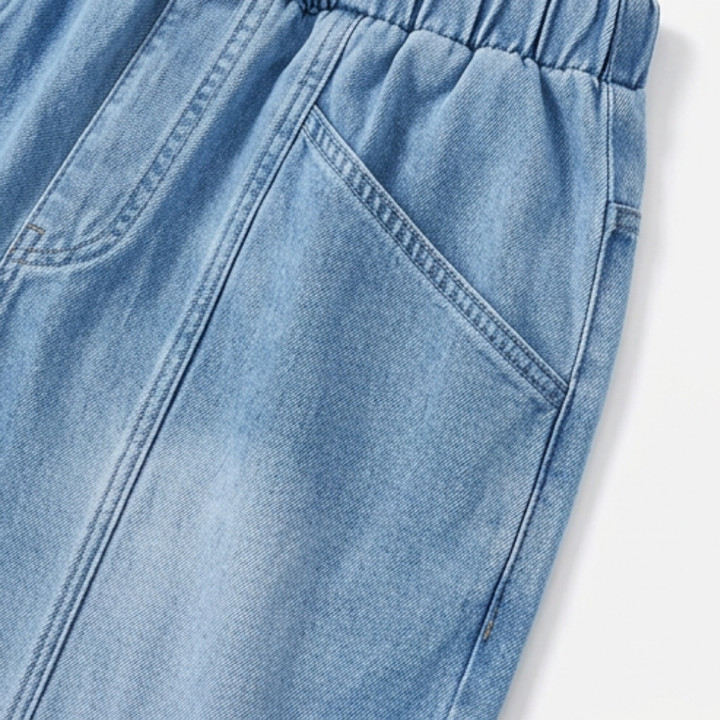 Loméa™ – Relaxed Elastic Waist Denim Trousers
