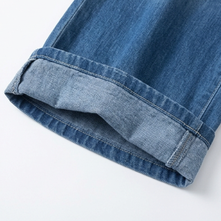 Soluna™ Off-Shoulder Wide Leg Denim Jumpsuit
