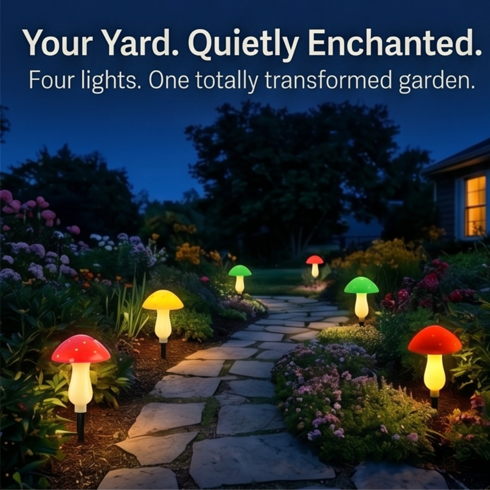 Glowvara™ Solar Mushroom Lights for Magical Garden Paths