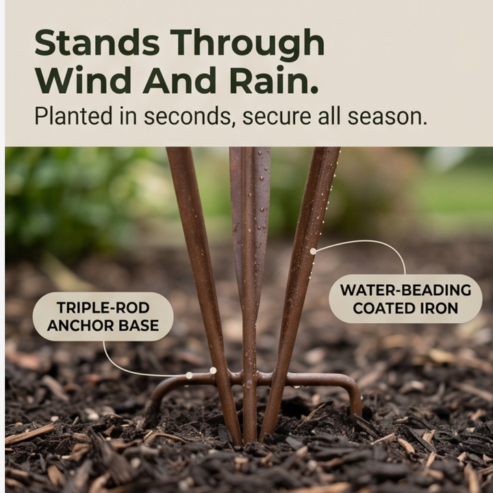 Lyralea™ – Calla Lily Garden Stake with Bell Chimes