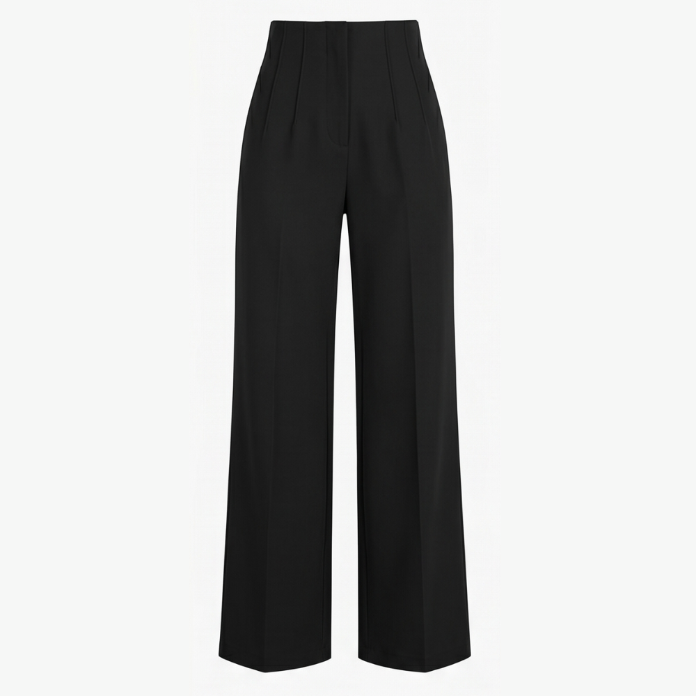 Velora™ – Tailored Pleated Trousers for Elongated Legs