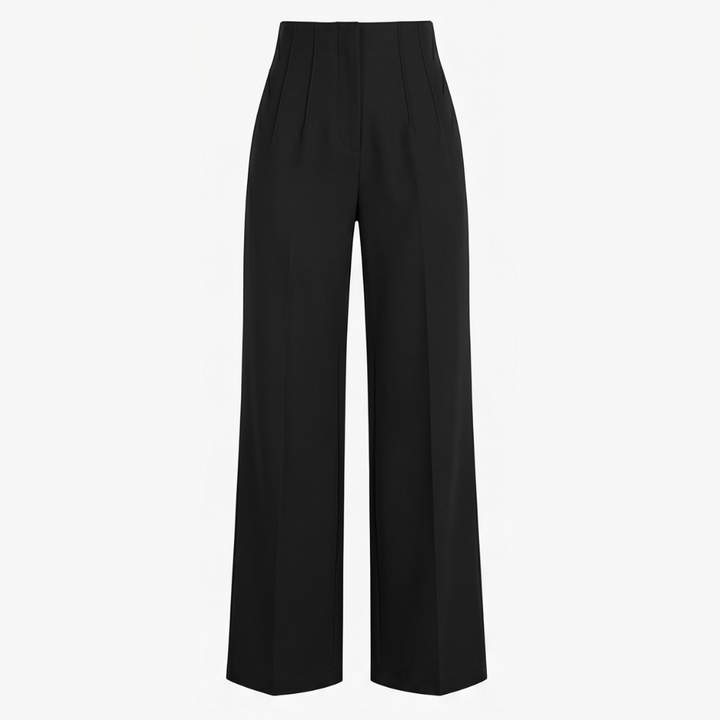 Velora™ – Tailored Pleated Trousers for Elongated Legs