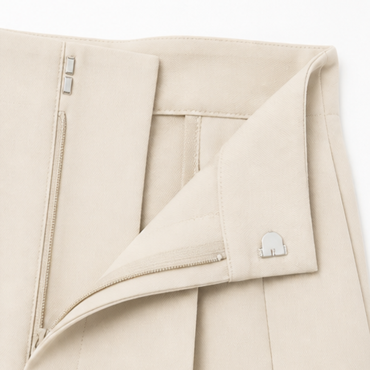 Velora™ – Tailored Pleated Trousers for Elongated Legs