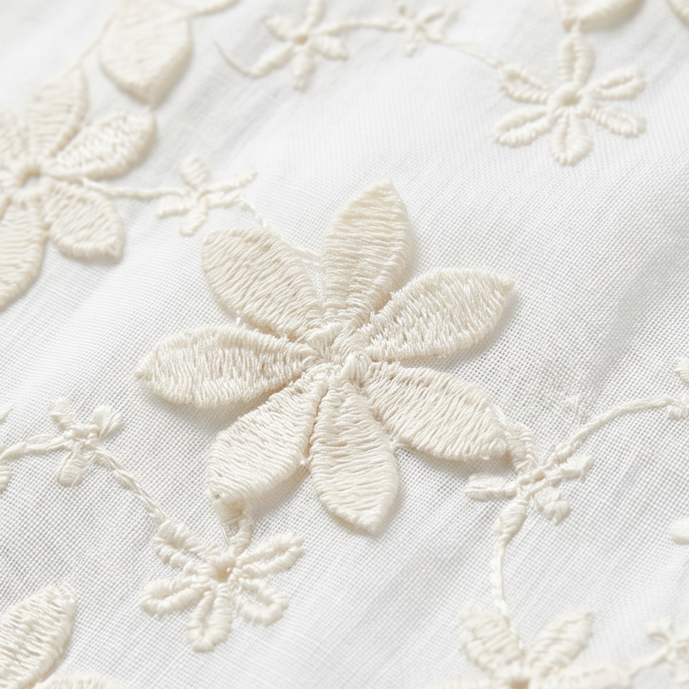Floralé - Women's Embroidered Floral Peplum Blouse