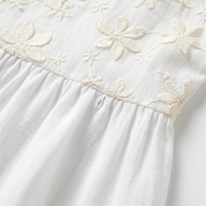 Floralé - Women's Embroidered Floral Peplum Blouse