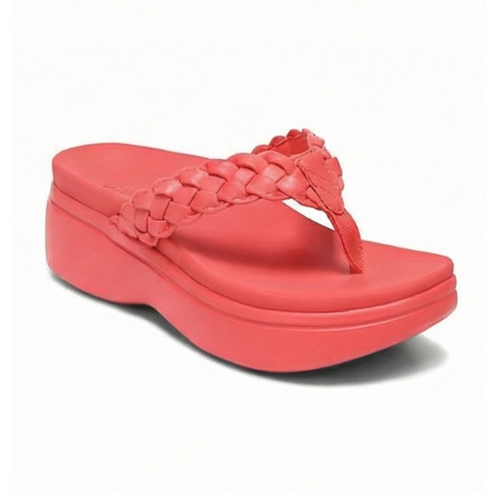Soléna™ – Braided Platform Sandal for All Day Comfort