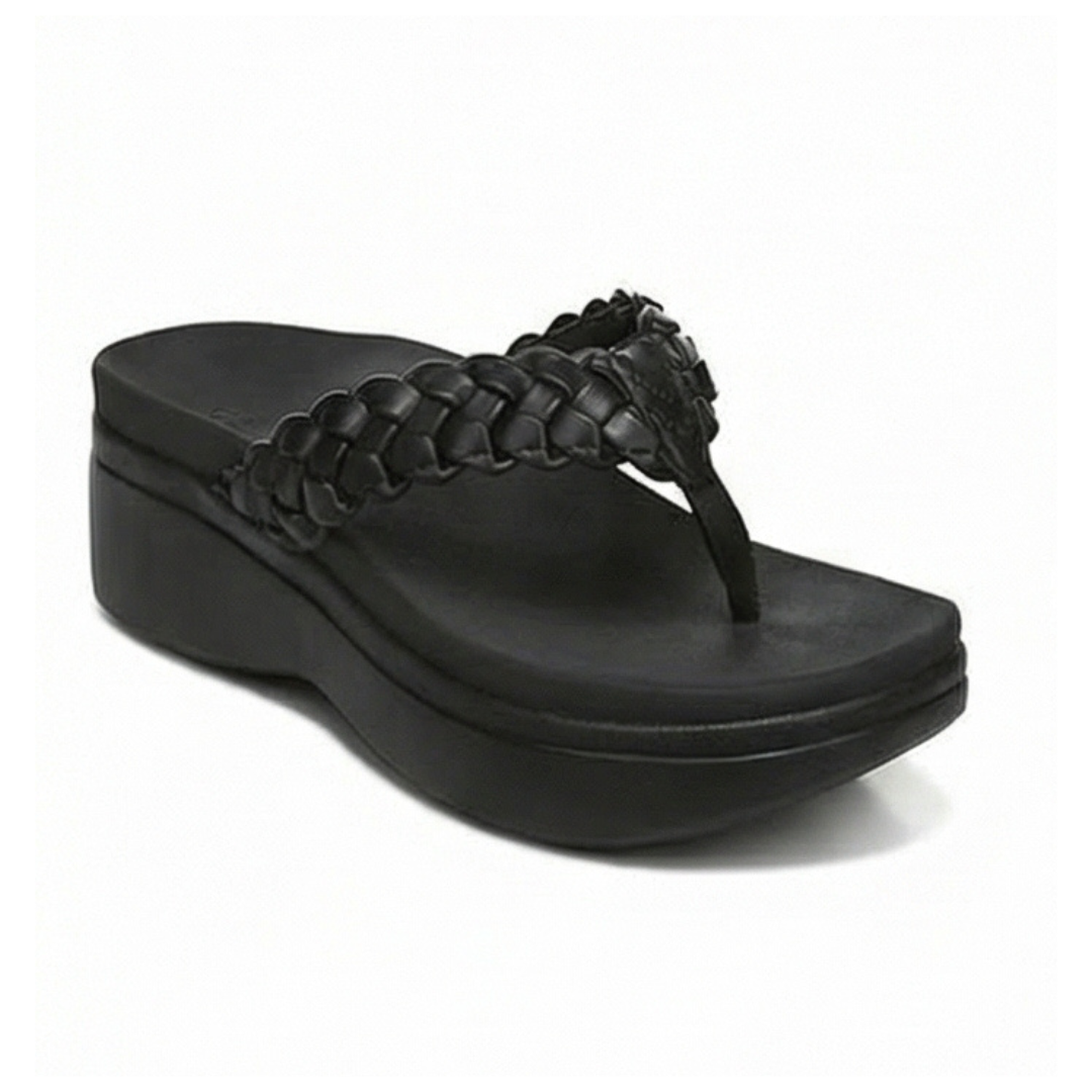 Soléna™ – Braided Platform Sandal for All Day Comfort