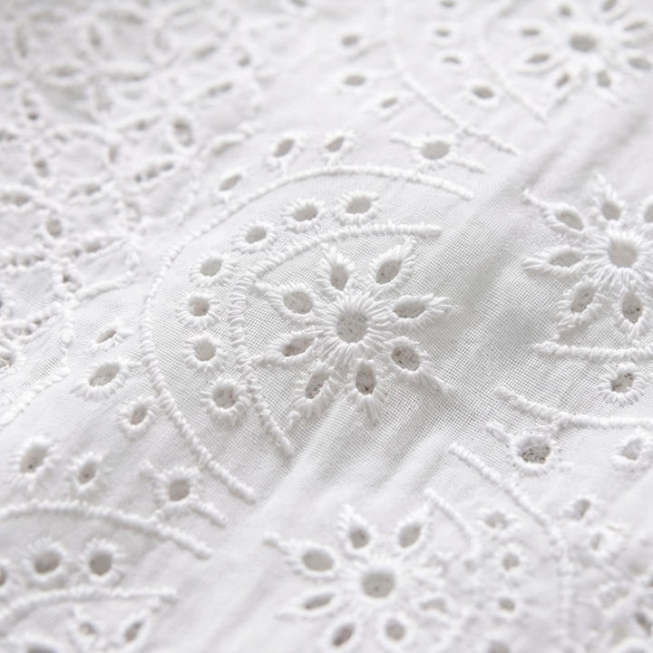 Florelle™ – Embroidered Eyelet Button Blouse
