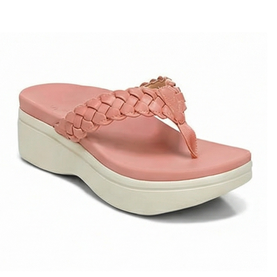 Soléna™ – Braided Platform Sandal for All Day Comfort
