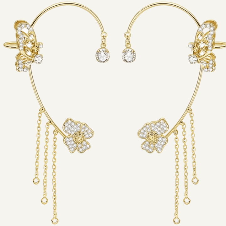 Bellara™ Butterfly Ear Wrap with Flower Tassels
