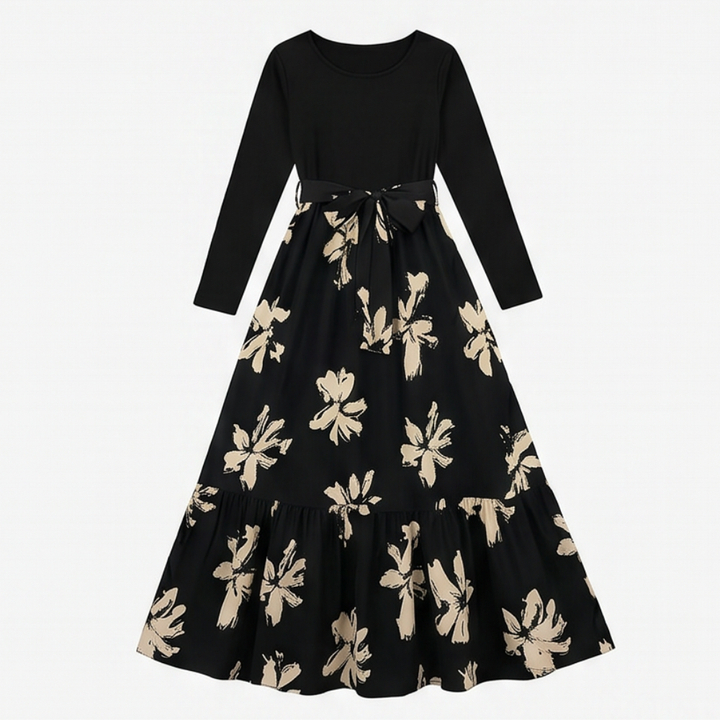 Florenza™ – Floral Tie-Waist Maxi Dress
