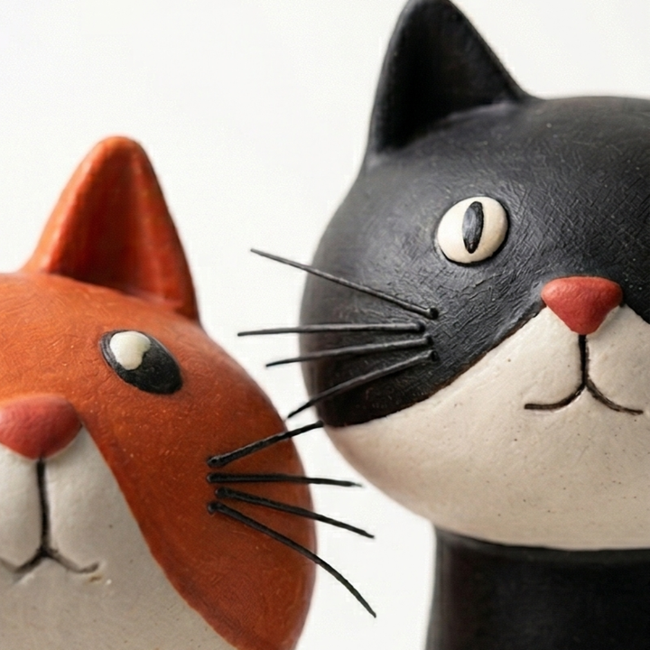 Felina™ – Handmade Ceramic Cat Flower Vase