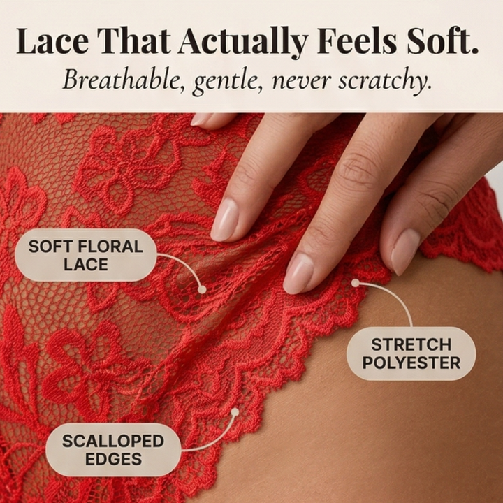 Velara™ – Floral Lace Teddy with Ruffle Hem